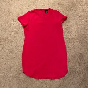 Adrienne Vittadini Vibrant Pink Short Sleeve Shift Dress